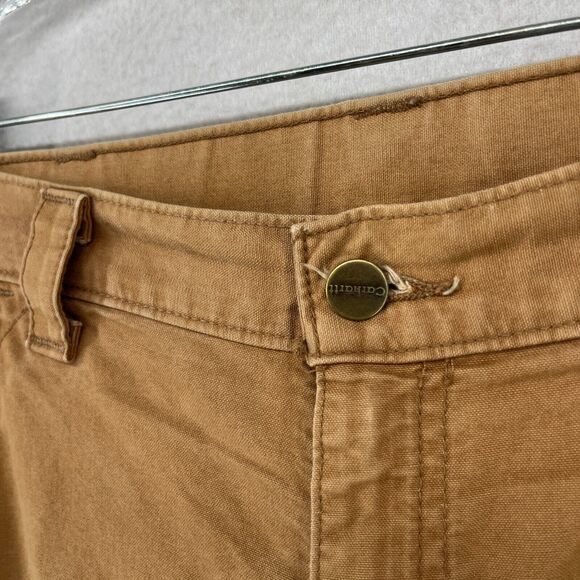 CARHARTT Pants Mens 36X30 Utility Work Loose Fit Cargo Canvas Cotton Brown - Picture 8 of 15